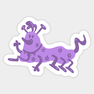 Purple caterpillar Sticker